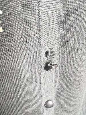 Spense Black Cardigan with Metallic Beaded Floral Embellishment Size Medium thumbnail 7