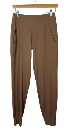 Athleta Venice High Rise Jogger Pant Brown Athleisure Travel Size Small thumbnail 1