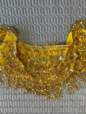 Gold Sequin Fringe Tie thumbnail 5