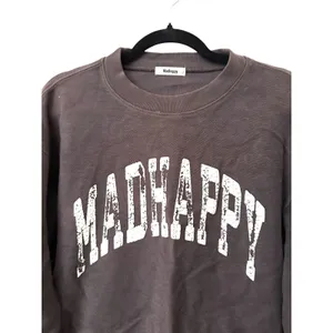 MADHAPPY Campus Crop Crewneck Sweatshirt Gray Small thumbnail 3