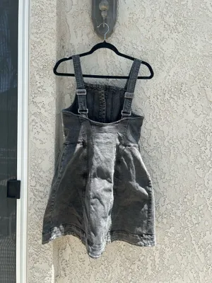 Free people gimme more denim mini dress thumbnail 11