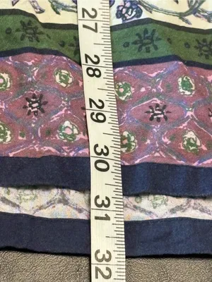 NATURAL LIFE Navy Floral Boho Tie-Neck Long Sleeve Tunic Dress size Small thumbnail 10