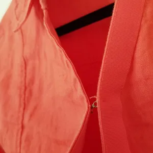 {S} Athleta Playa Linen Tie Top Passionfruit Coral thumbnail 7
