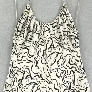 Abercrombie & Fitch Halter Dress Womens M Mini‎ Cream Brown Party Y2K Vacation thumbnail 3