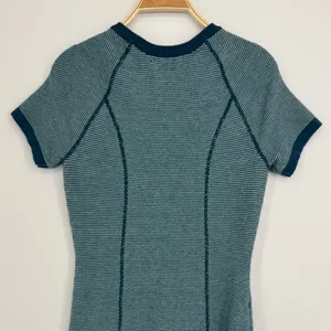 Title Nine Improv Short Sleeve Sweater Dress Small Teal Blue Gorpcore Athletic thumbnail 7