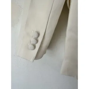 NWD Tuckernuck Cream Wool Warner Blazer Two Button Women’s Size Small thumbnail 8