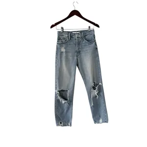 MOTHER The Superior Tomcat Confession High Rise Straight Distressed Jeans thumbnail 3