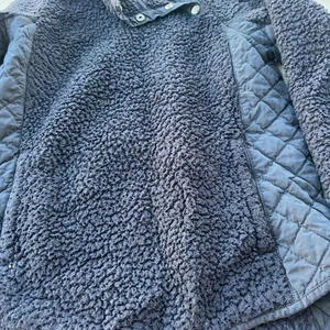 Abercrombie & Fitch small‎ blue sherpa pullover thumbnail 7