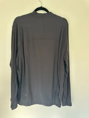 Lululemon Rulu Mock Neck Long Sleeve Shirt Black XL thumbnail 2