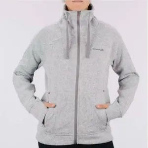 Avalanche Grey Women’s Cozy Athletic Running Sweatshirt Full Zip Jacket SZ XL thumbnail 1