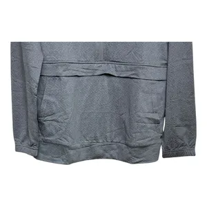 Mondetta Active Pullover  Spandex‎ Quarter Zip Kangaroo Pocket Gray large thumbnail 3
