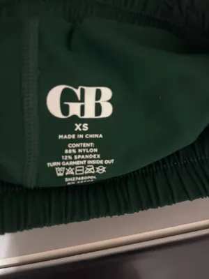 Green GB Flowy Shorts thumbnail 3