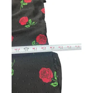 Torrid Size 3 Black Rose Print Peplum Blouse Sheer Sleeves Romantic Gothic 3X thumbnail 8