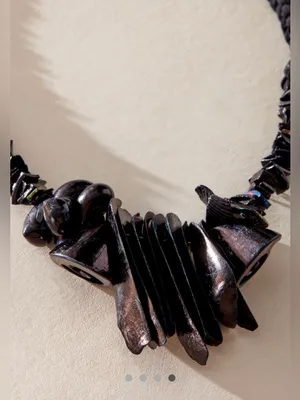 Free People Women's Black Kalua Shell Necklace NWT thumbnail 4