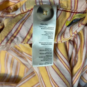 Anthropologie Maeve The Colette Cropped Wide Leg Linen Blend Striped Pants 27 thumbnail 7