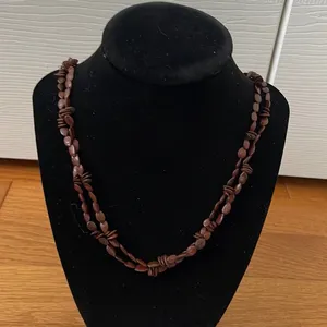 Vintage Seed Strung Necklace Brown thumbnail 1