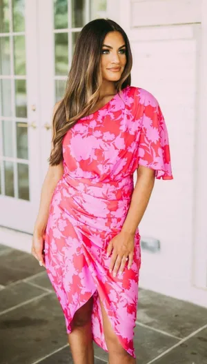 DO+BE Open Shoulder Midi Dress thumbnail 2