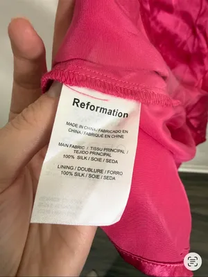 Reformation Marguerite Pink Flambé Dress thumbnail 5