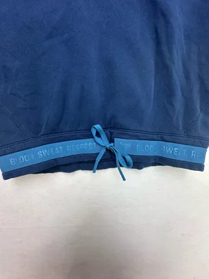 Under Armour Project Rock Cinch Hem Sweatshirt Small Blue Blood Sweat Respect thumbnail 9