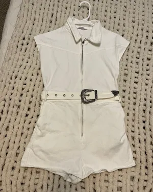 These Three Boutique Denim Romper thumbnail 3