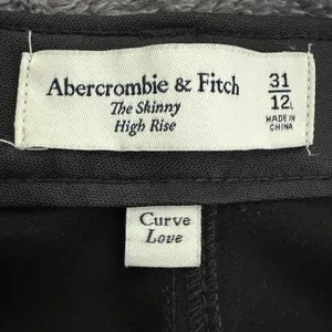 Abercrombie Curve Love The Skinny High Rise Faux Leather Pants Black 31/ 12 thumbnail 9