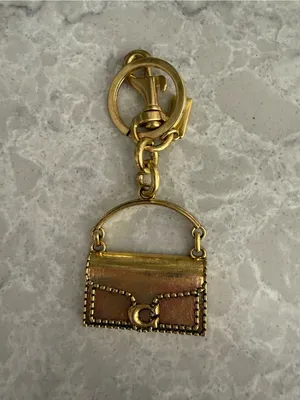 Gold Mini Purse Keychain Charm thumbnail 2