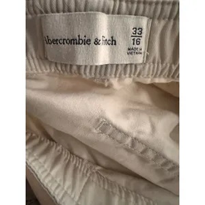 Abercrombie‎ & Fitch Cargo Pants Women 16 Beige Utility Straight Leg Cotton 33 thumbnail 4