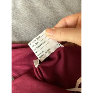 NWT‎ THREAD Bridesmaid Ines Chiffon Sleeveless Gown Burgundy Dessy Size 12 R thumbnail 10