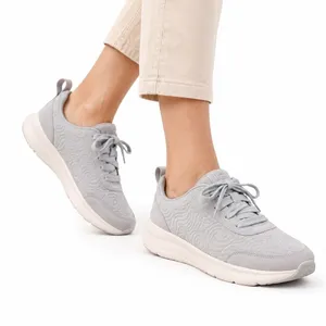 UGG Women's Sneakers Gray Size 8 Quilted Suede Lace Up Comfort Casual thumbnail 1