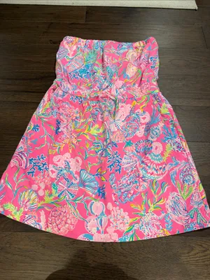 Lilly Pulitzer Pink Isle Shell Me Something Good Coverup Size Medium - C67-023 thumbnail 4