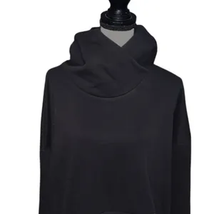 DSG Unisex XL High Neck Black Pullover Sweatshirt Hoodie Fleece thumbnail 2