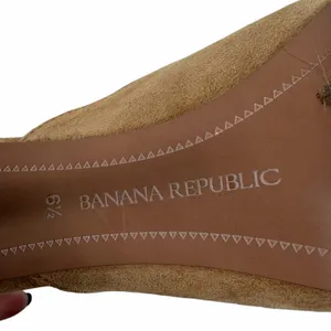 Banana Republic Pointed Toe d'Orsay Suede Ankle Strap Pump Camel Size 6.5 thumbnail 10