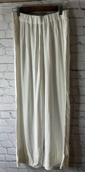 GLG Good Luck Gem white linen wide leg pants medium thumbnail 1