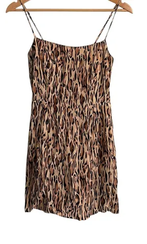 Aritzia Sunday Best Chiara Leopard Print Mini Dress Size 2 thumbnail 1