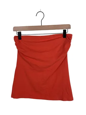 Vintage Y2K Express Sexy Basic Tube Top Size Small Orange Going Out Top 2000s thumbnail 4