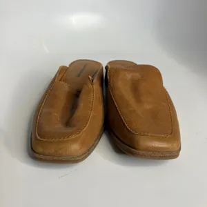 Lucky‎ Brand Lisinda slip on mules cognac leather women's size 8 business casual thumbnail 2