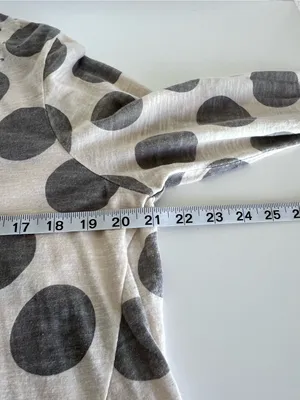 NWT Magnolia Pearl Dylan Go Go Dot Cotton Jersey Distressed Oversized OS thumbnail 6
