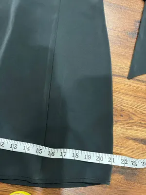 Urban Outfitters Satin Halter Minidress Black Sz S thumbnail 7