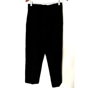 Halara High Waisted Shirred Pocket Tapered Straight Leg 7/8 Length Work Pants M thumbnail 3