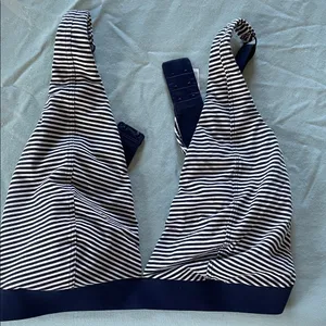 Old Navy Striped navy and White Bralette thumbnail 1