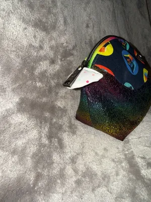 Star Wars Darth Vader Rainbow Cosmetic Pouch with Iridescent Glitter Trim thumbnail 2