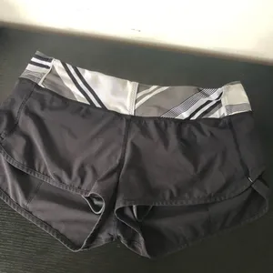 Lululemon Speed Shorts Black 10 Medium thumbnail 2