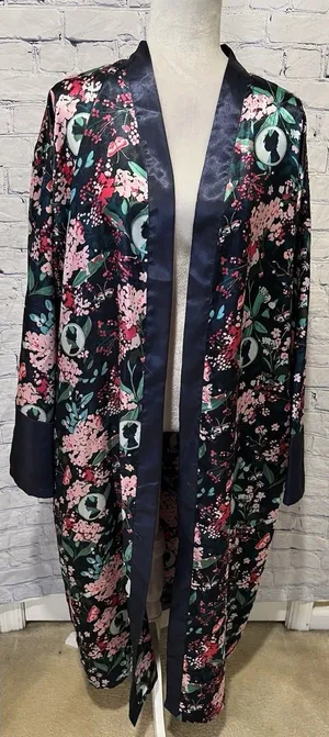 Target Women's Netflix Bridgerton Satin Long Robe No Belt Size M/L thumbnail 1