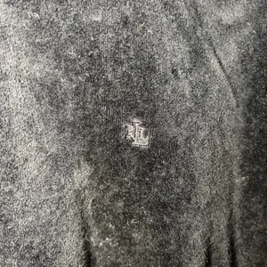 Lauren Ralph Lauren Black Velour‎ Full Zip Track Jacket Womens XL y2k bomber thumbnail 2