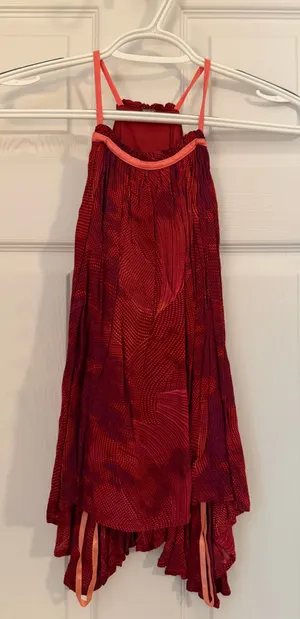 Free People Tank Maroon Top thumbnail 1