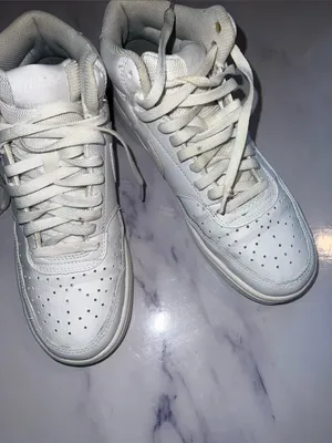 Nike Court Vision Mid Basketball Sneakers CD5436-100 White New Women's Size 8.5 thumbnail 10