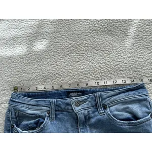 Flag & Anthem High-Rise Straight Jeans Distressed Ankle Stretch Blue Womens Sz10 thumbnail 10