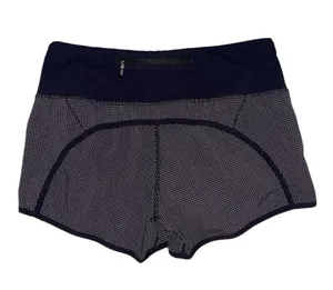 Lululemon Athletica speed shorts black and white Dottie women’s size 4 thumbnail 2