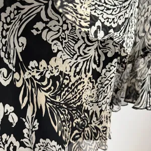 New York City Design‎ Co. VTG Y2K 100% Silk dark romantic Floral Blouse Size thumbnail 7