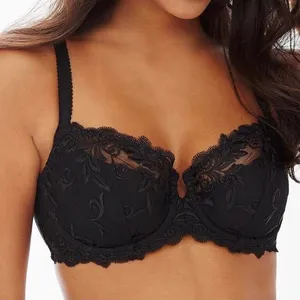 NWT Soma Sensuous Black Lace Balconet Bra 36D thumbnail 1